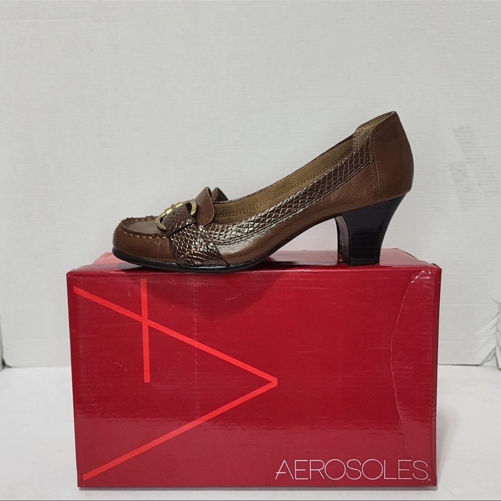 Aerosoles Heel Rest / Brown Leather 007
